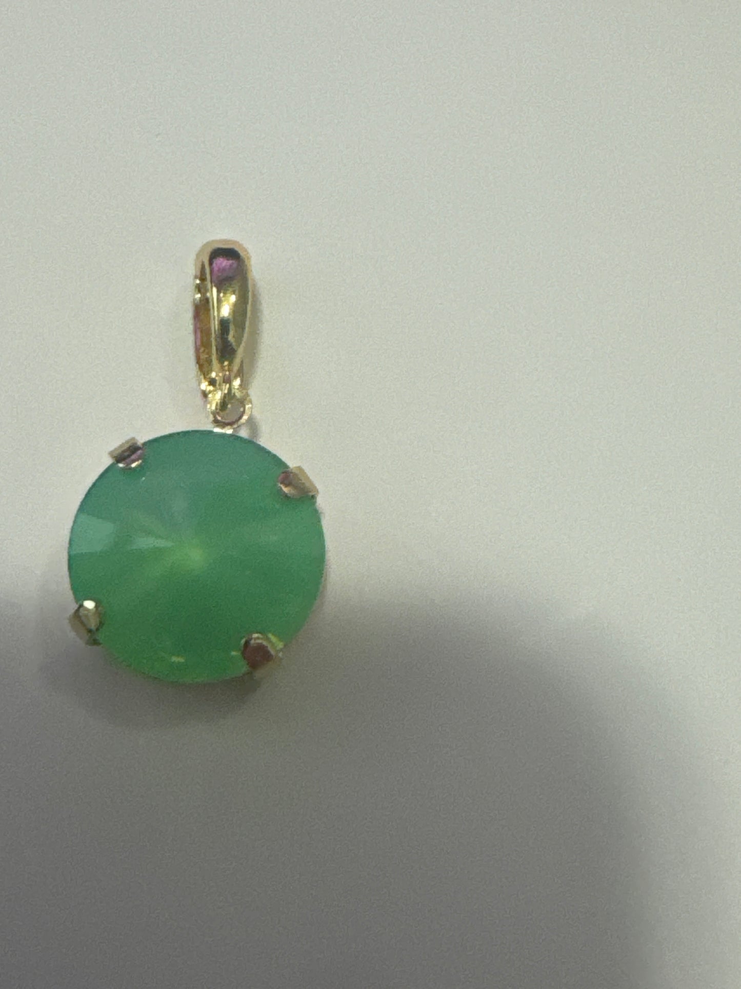 Pacific Opal Cushion Cut Pendant Charm