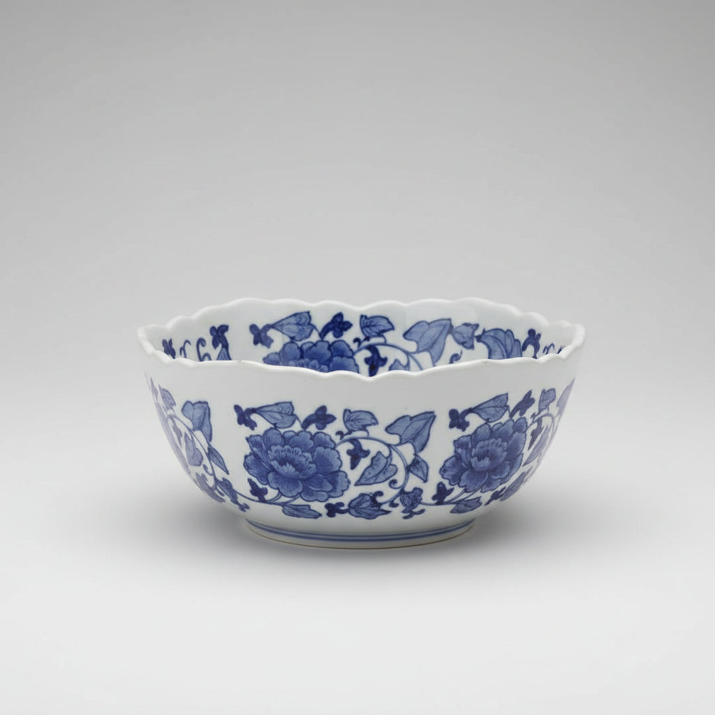 Blue and White Canton 8" Bowl