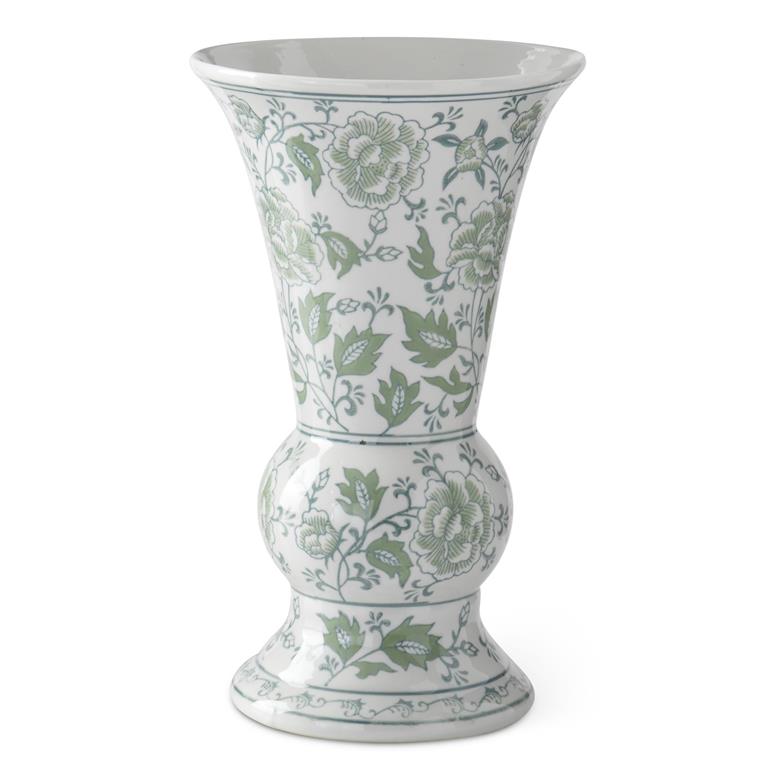 Large green and white oriental Vase