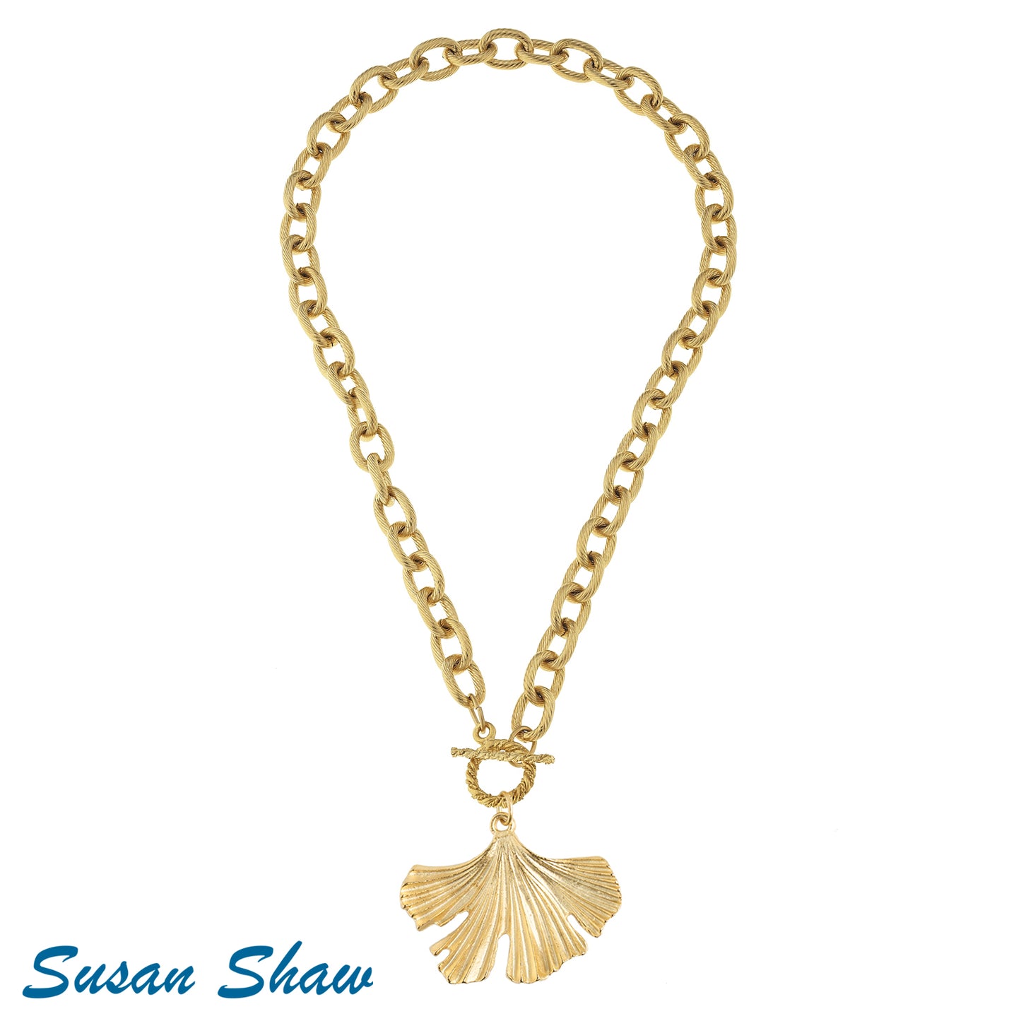 Ginkgo Paperclip Necklace