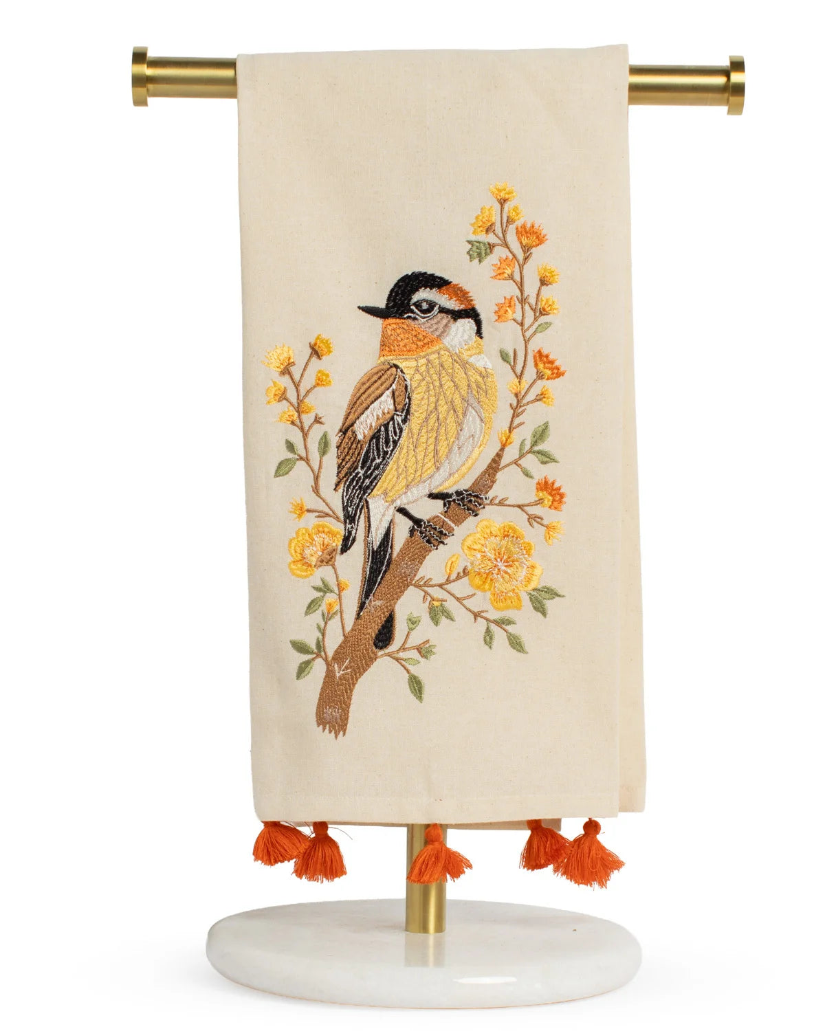 Autumn Sparrow Hand Towel Oat/Multi 20x28
