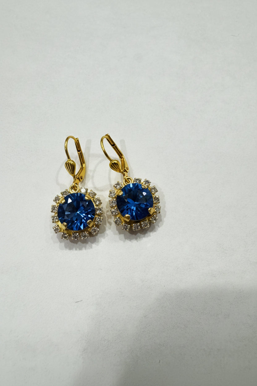 Large Flower Dangle in Blue