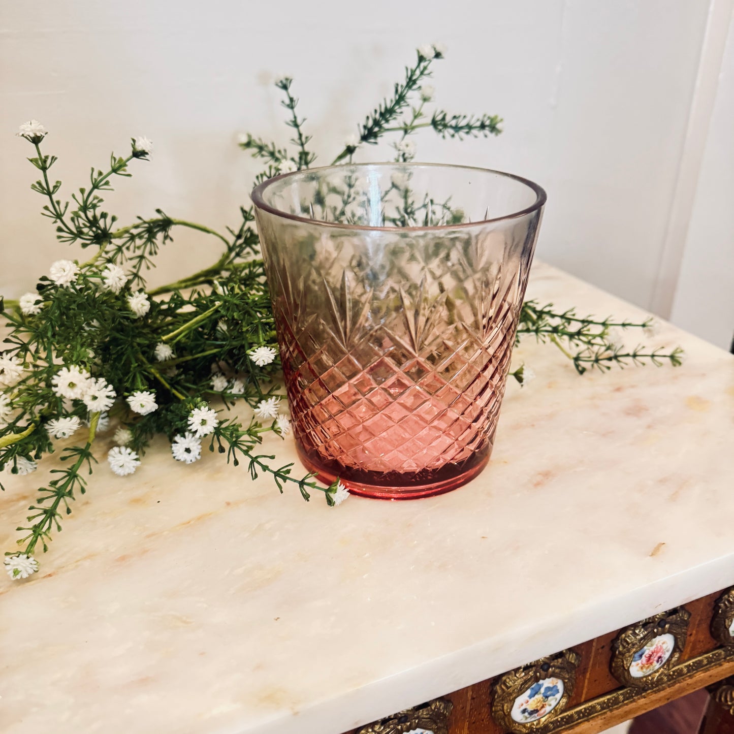 Large Pink Crystal Voltive