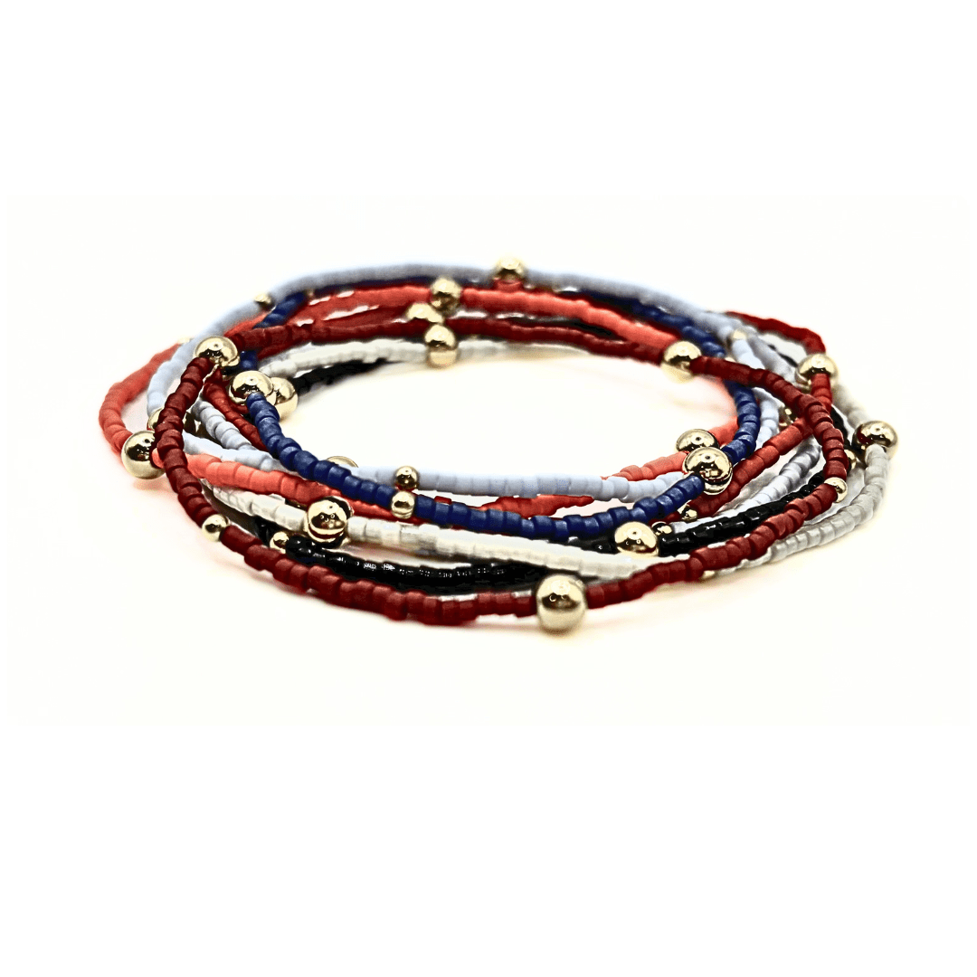 Game Day Green & Gold Filled Bracelet