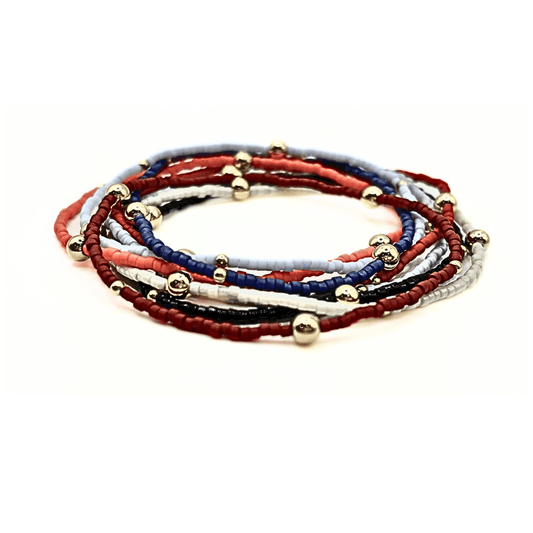 Game Day Green & Gold Filled Bracelet