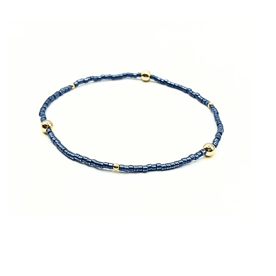 Erin Gray - Game Day Gold-Filled & Seed Bead Waterproof Bracelet Collection