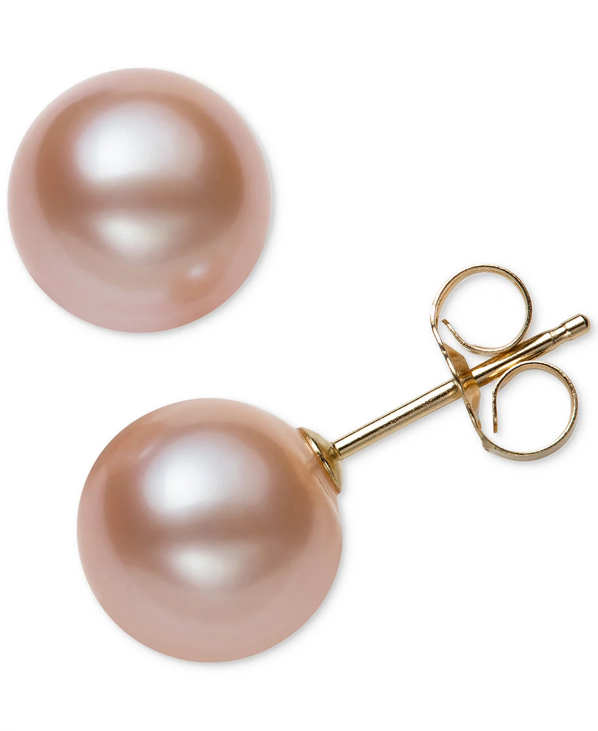 7mm Pink Pearl Earrings