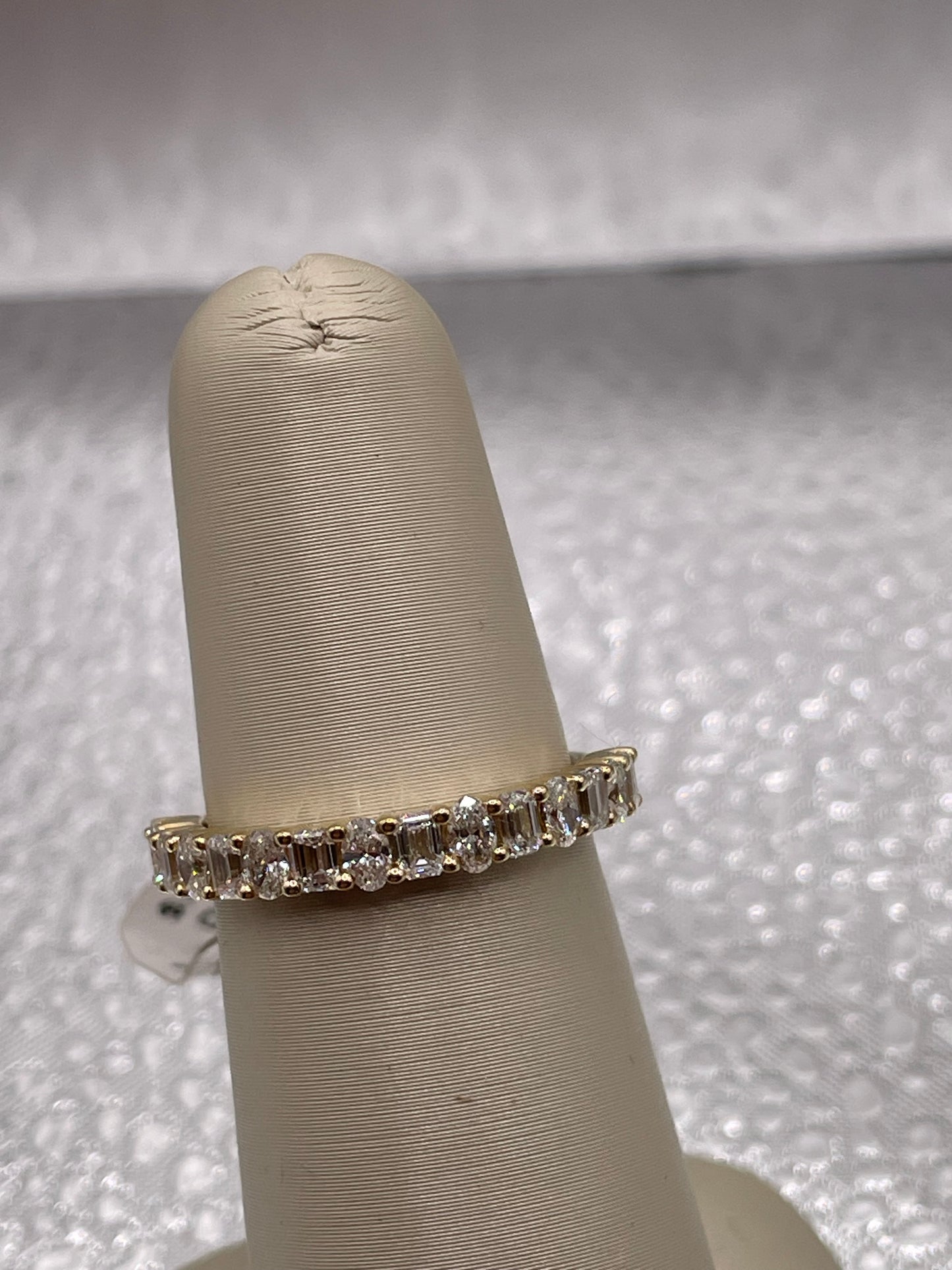1carat Oval and Emerald cut Band