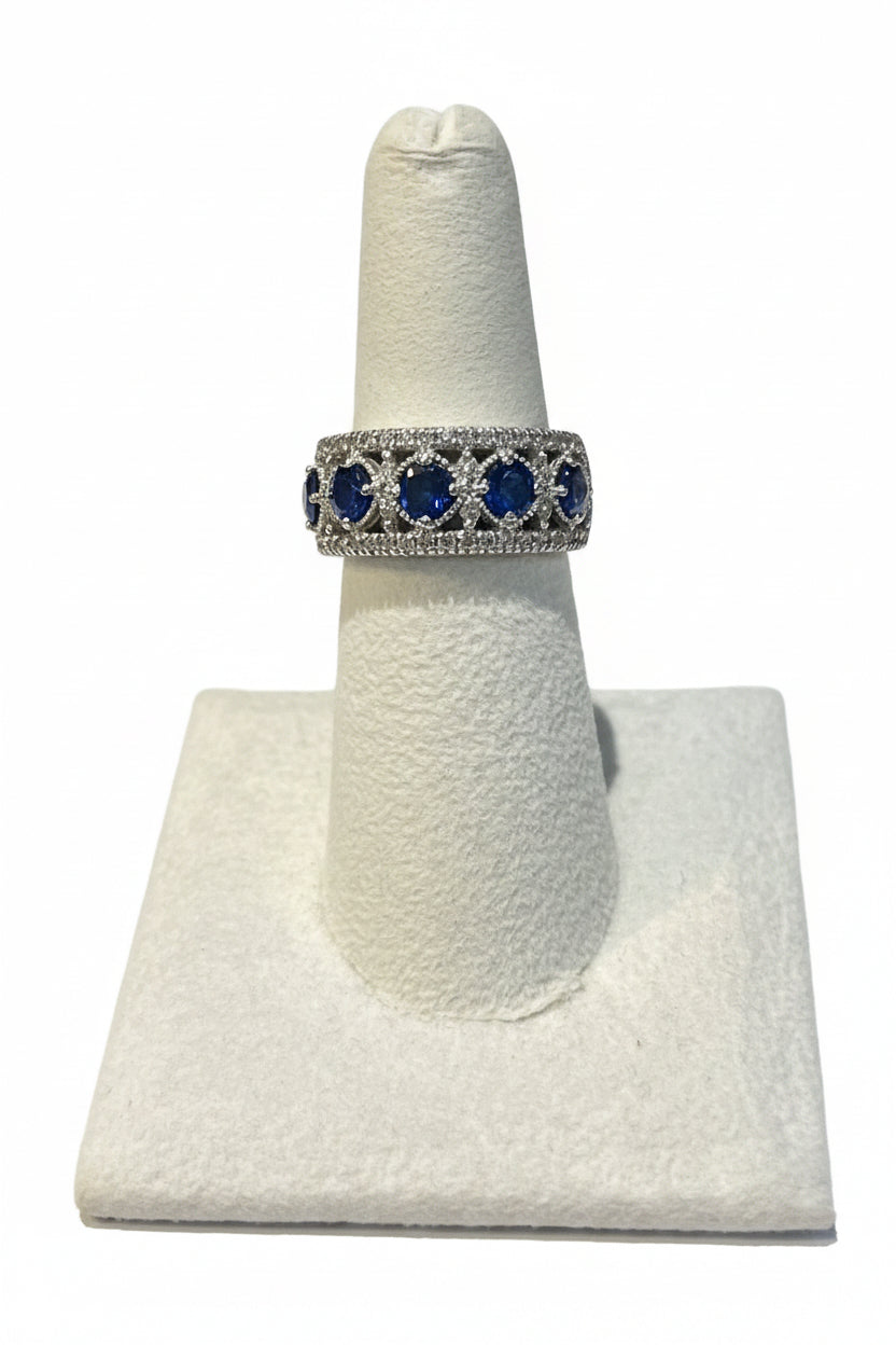 Diamond and Sapphire Ring