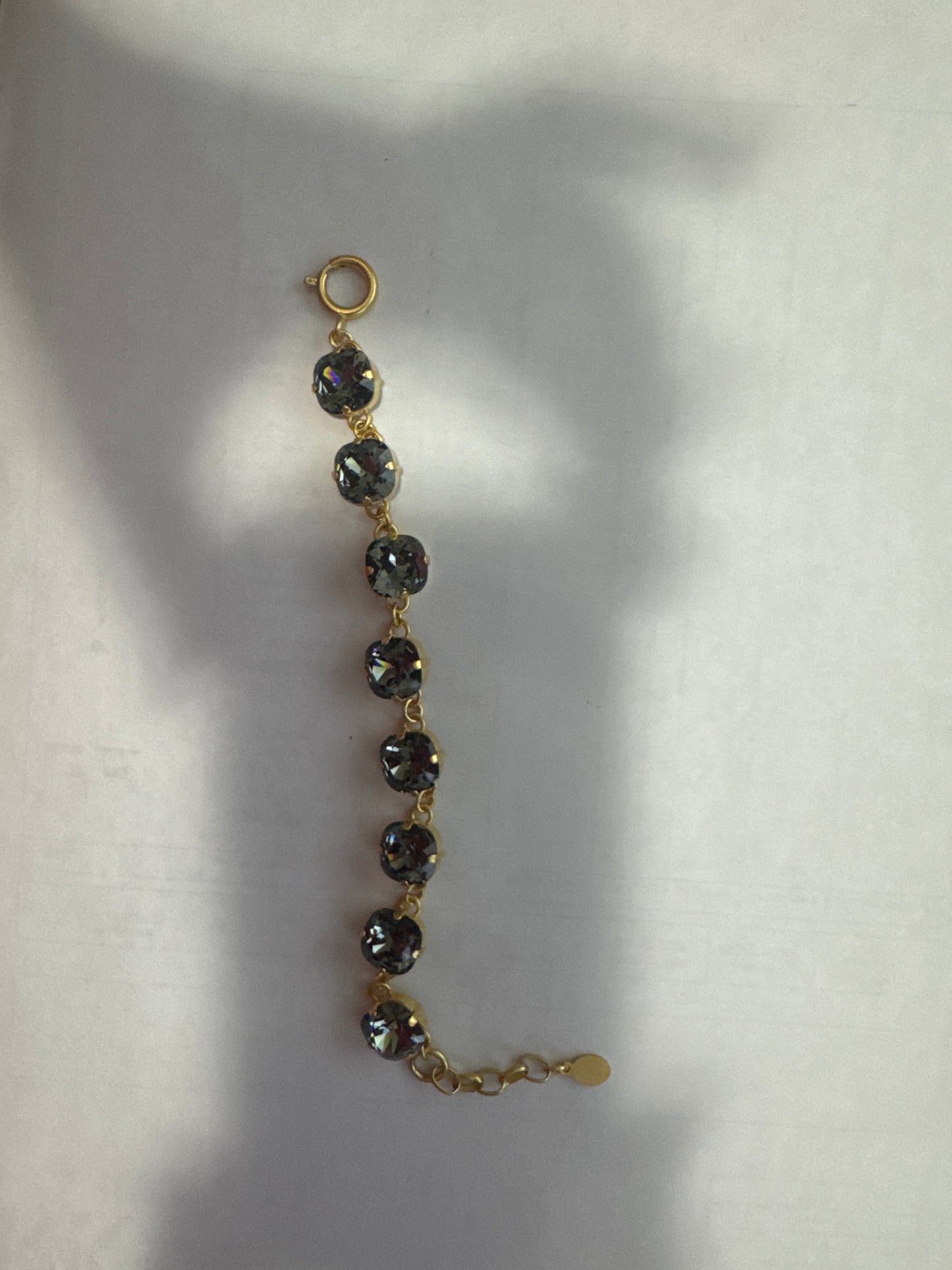 Crystal Link Bracelet in Black Diamond