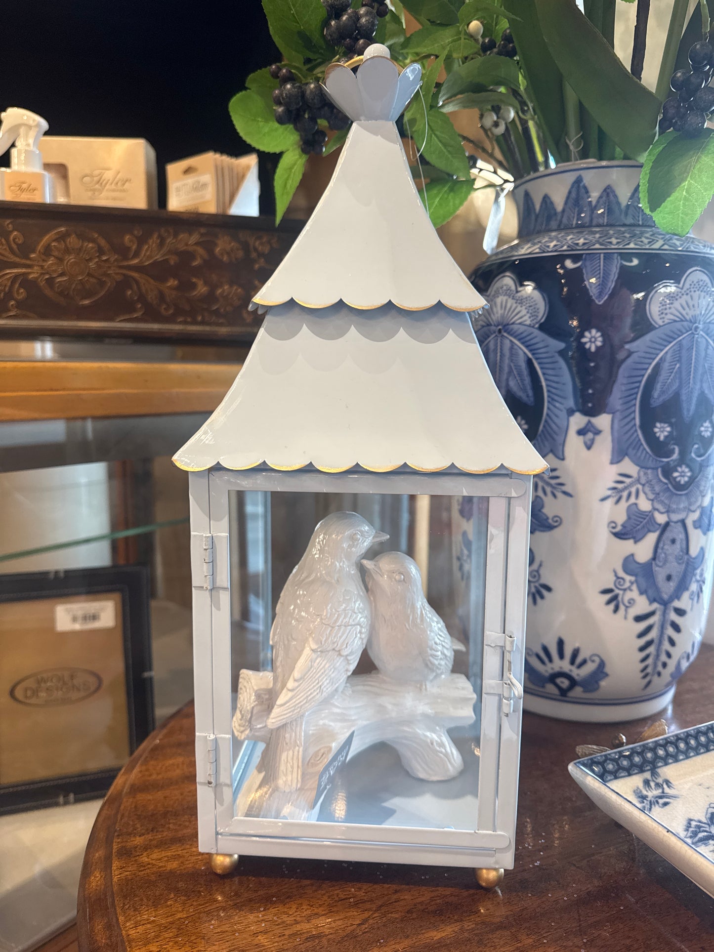16.5” Light Blue Lantern
