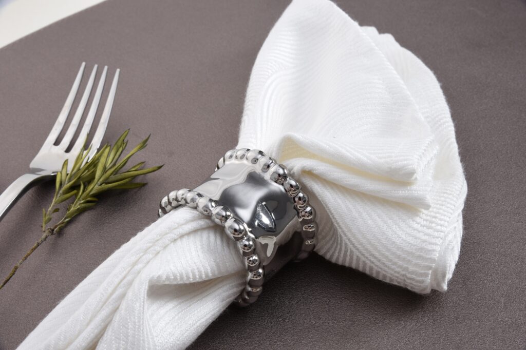 Set of 4 Napkin Rings/ Verona