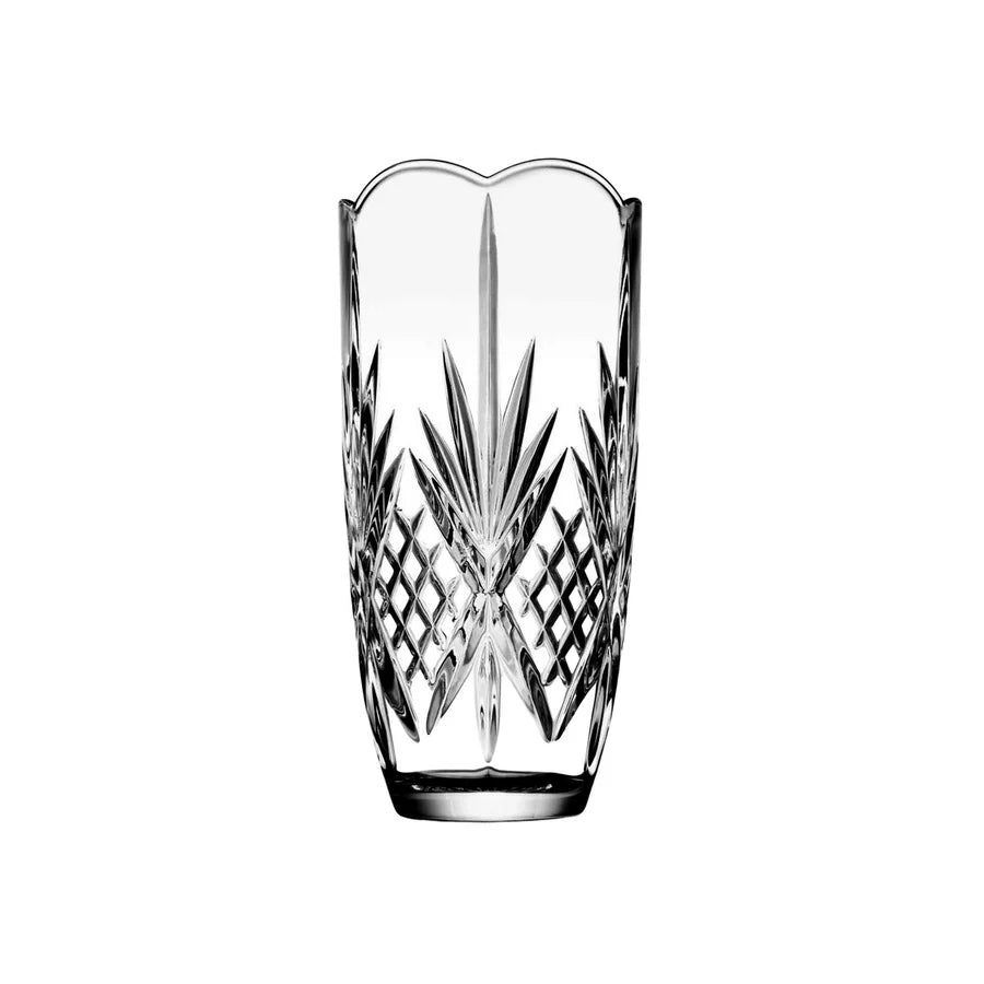 Dublin Crystal Scalloped Vase