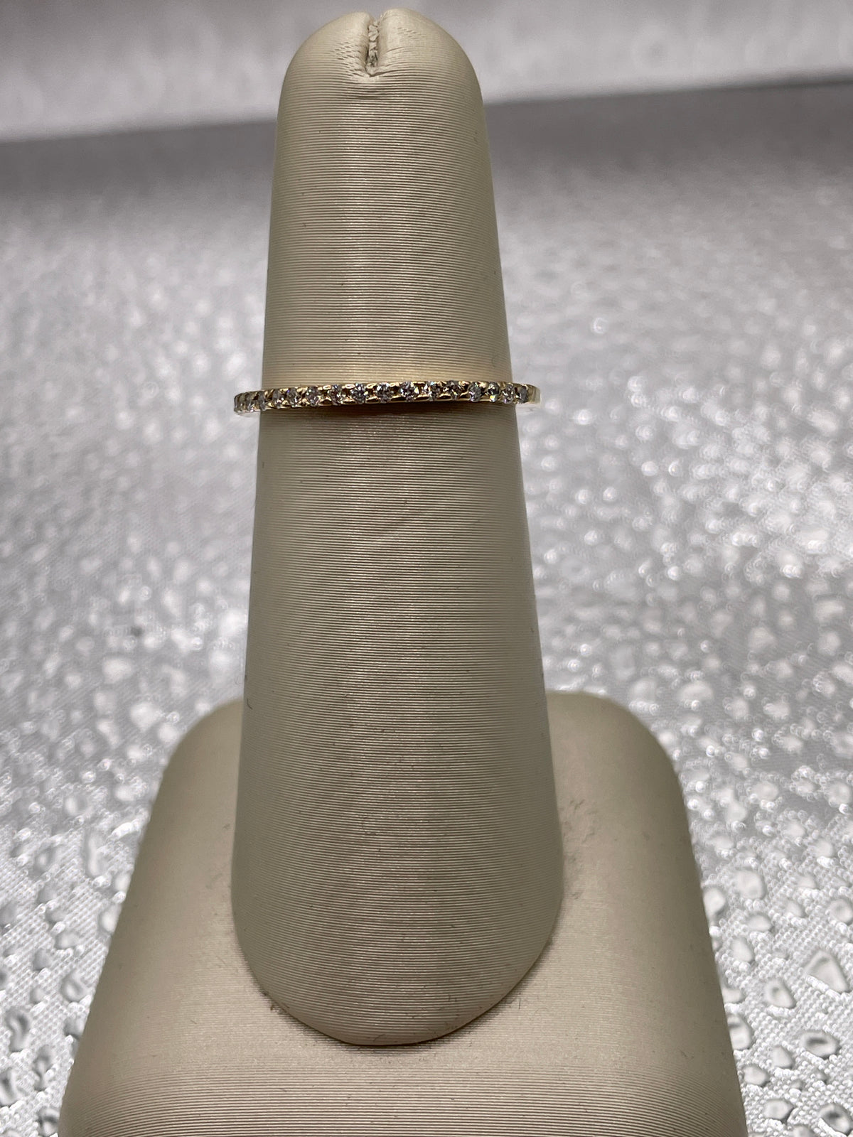 14k Yellow Gold and Diamond Band