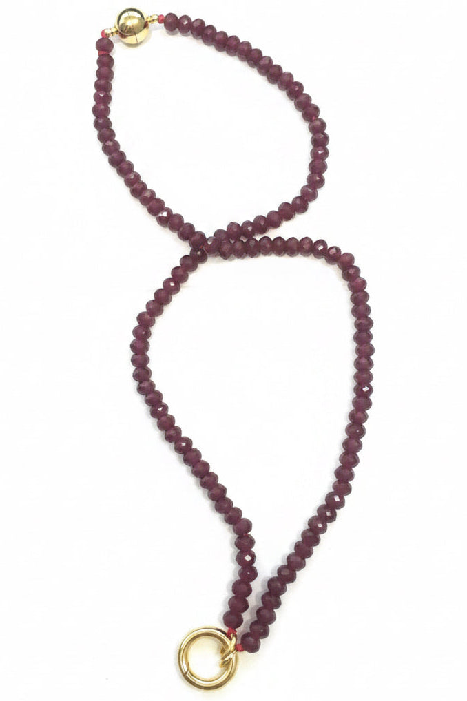Red Garnet Beaded Necklace