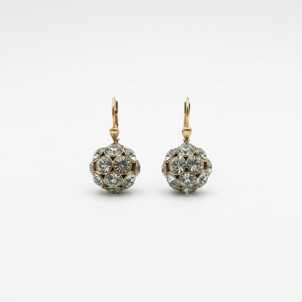 Black Diamond Sphere Dangles