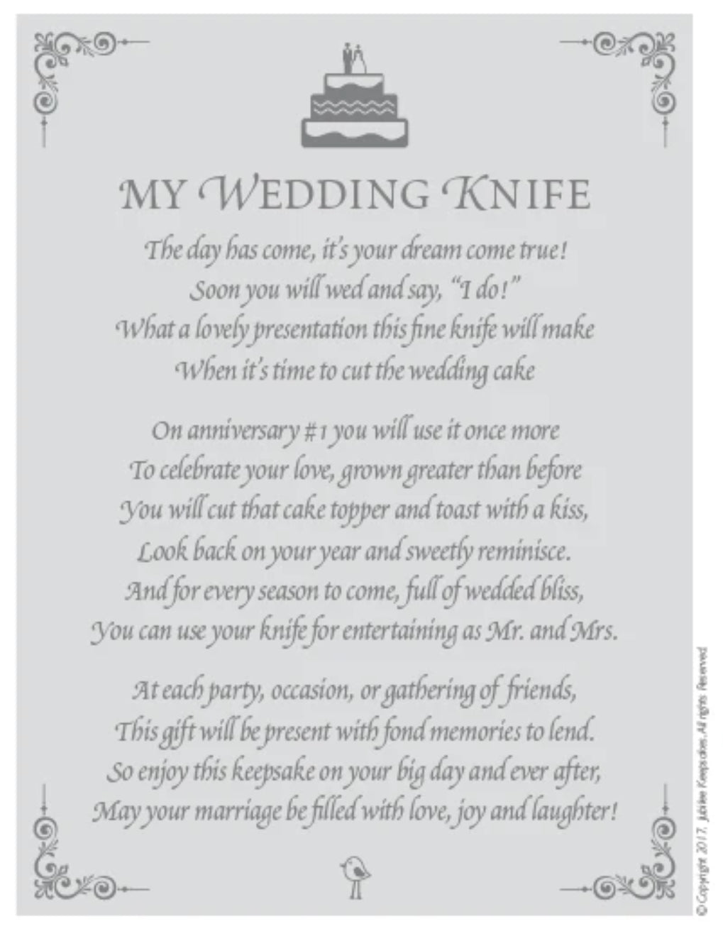 Keepsake Knife / wedding