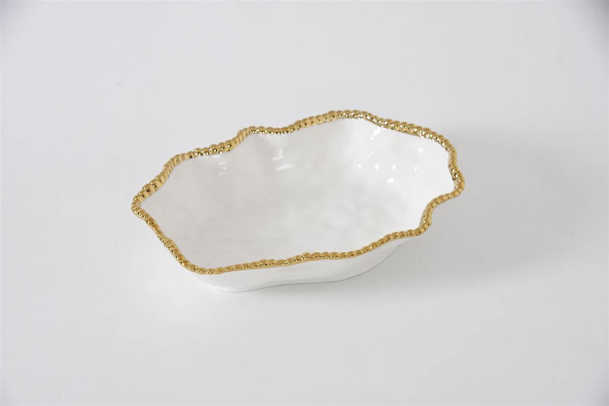 Golden Salerno Serving Bowl