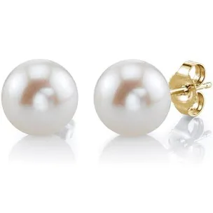 8mm Freshwater Pearl Earrings AAA