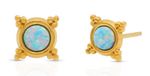 Opal Compass Earrings