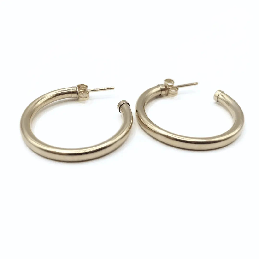 Paris 14K Gold filled Post Hoop Earring - Waterproof