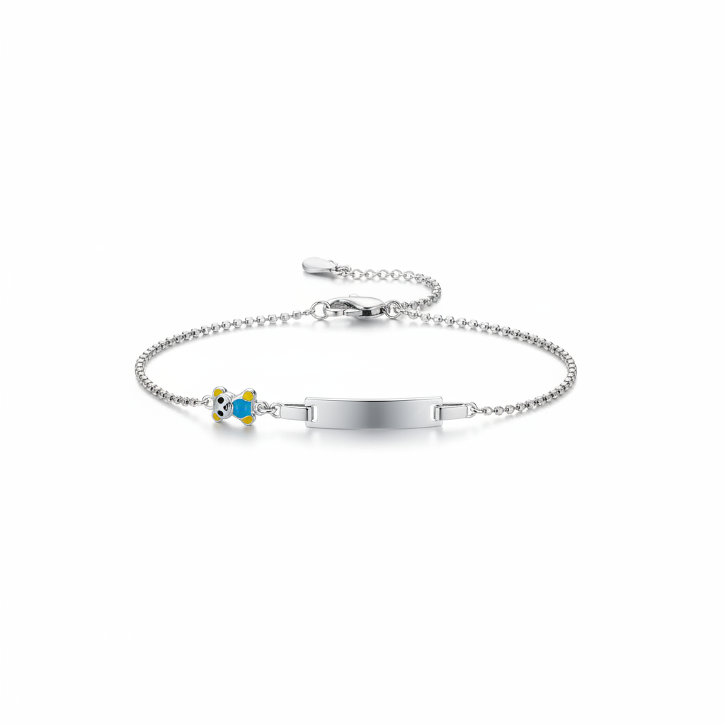 Sterling Silver Bear Bracelet