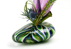 Art Glass Swirl Vase