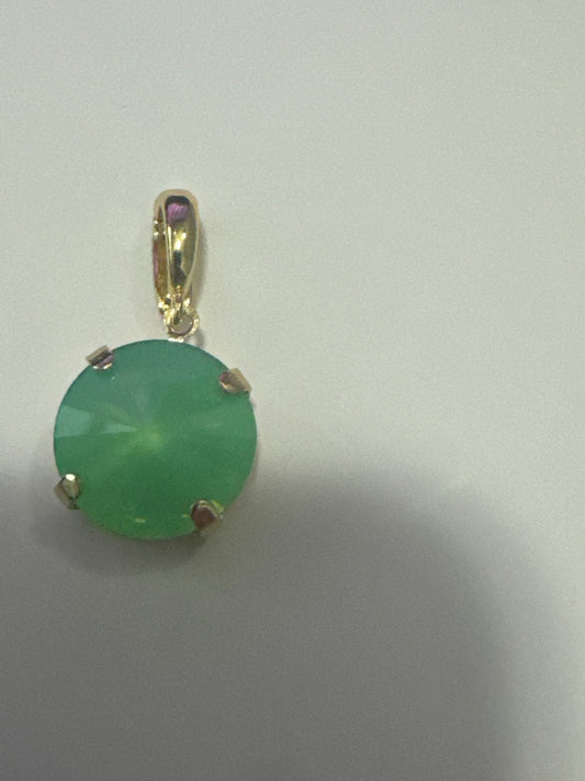 Pacific Opal Cushion Cut Pendant Charm