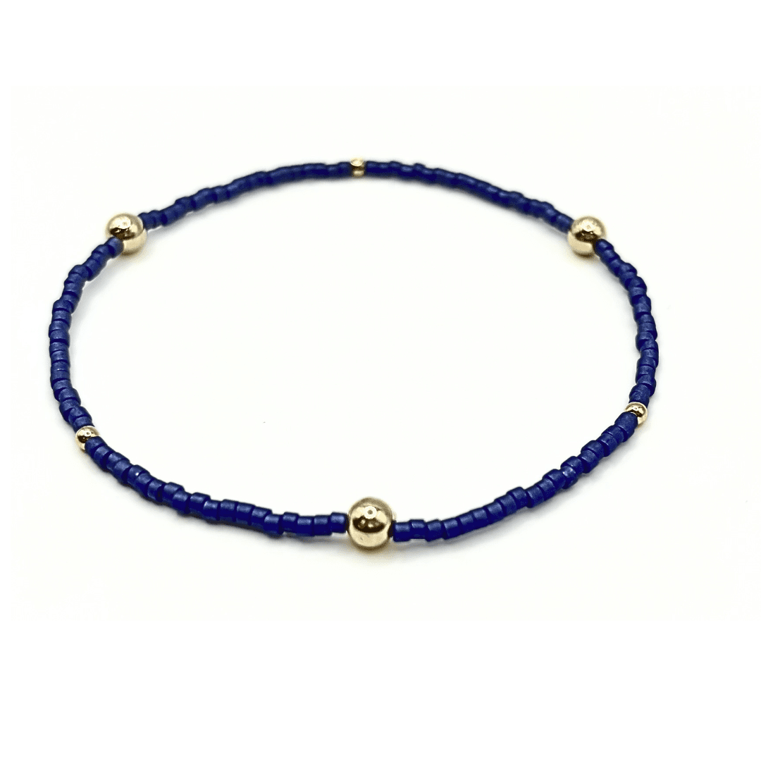 Erin Gray - Game Day Gold-Filled & Seed Bead Waterproof Bracelet Collection
