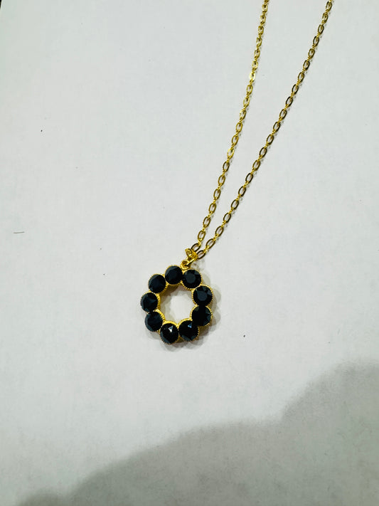 Black Diamond Eternity Necklace