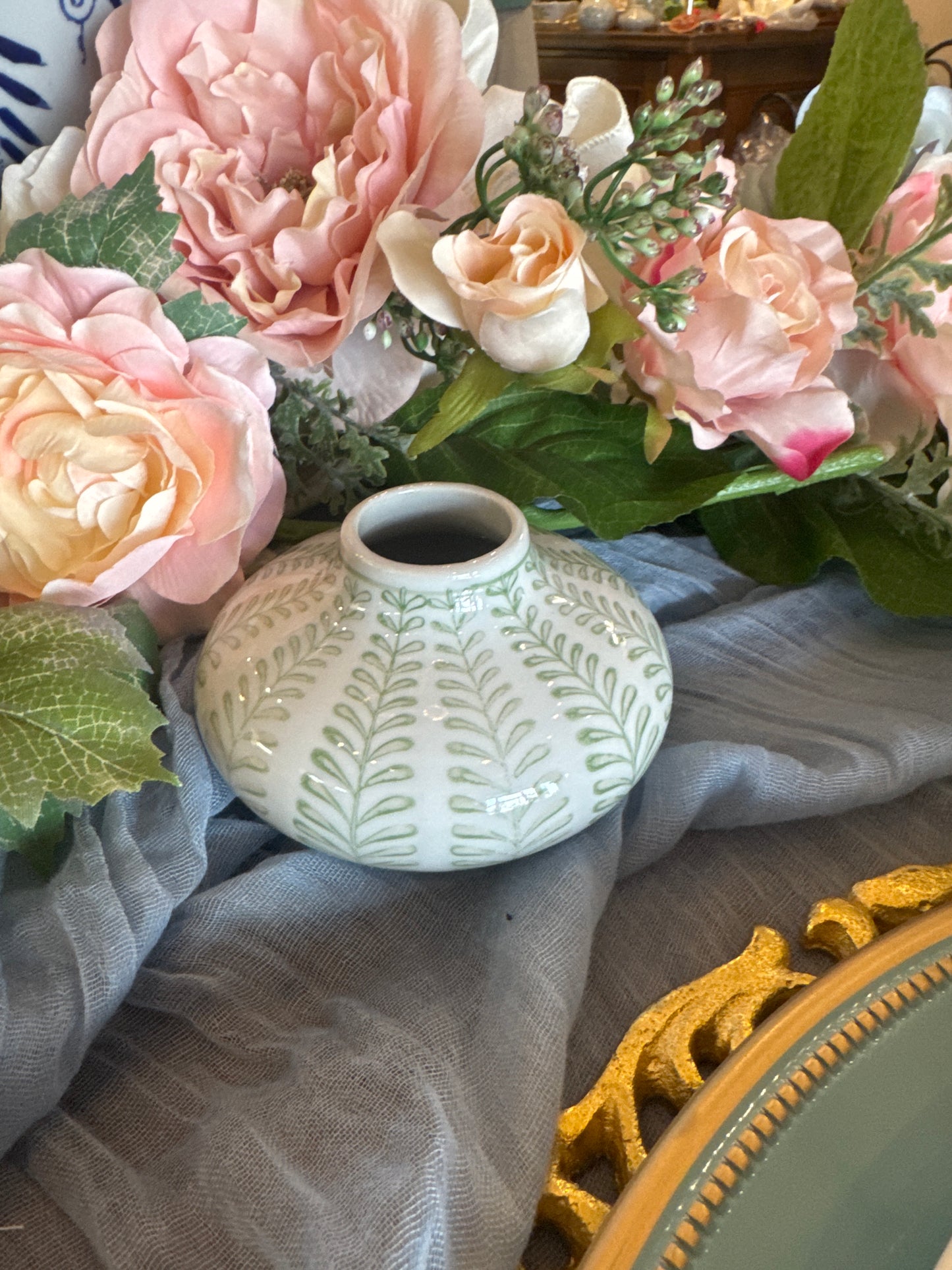 Green Bud Vases