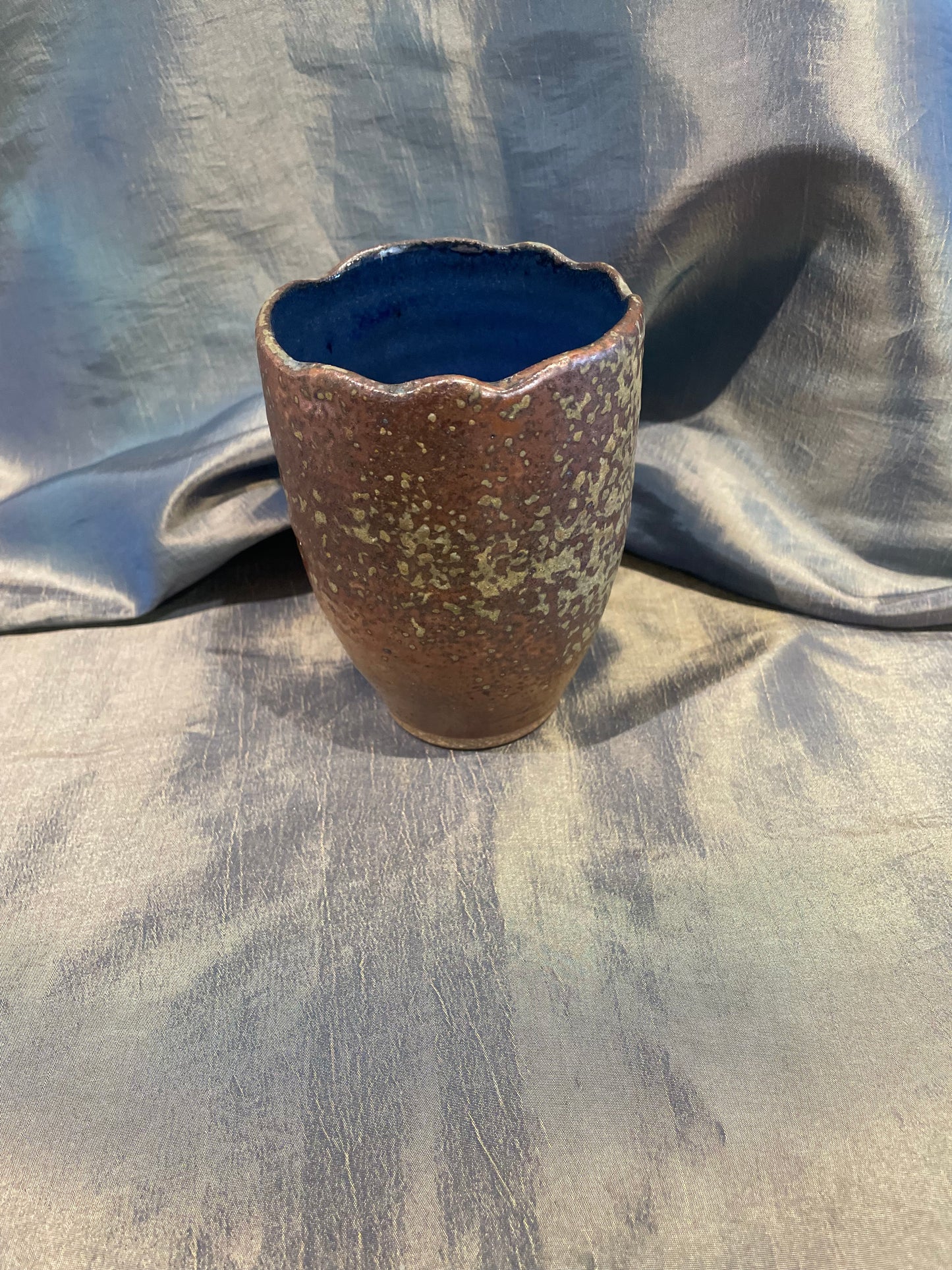 Dock 6 5" Copper Blue Vase