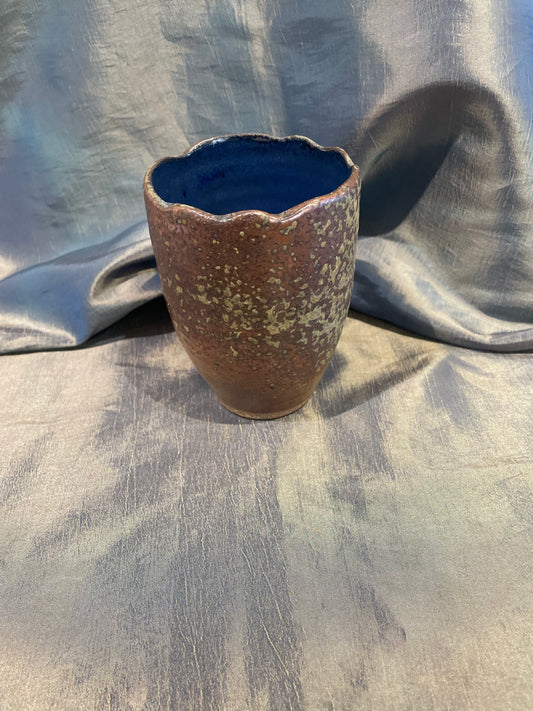 Dock 6 5" Copper Blue Vase