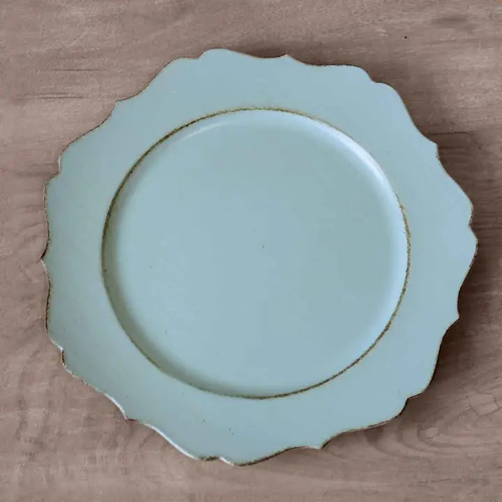 Cartouche Charger Antique Sky 13"