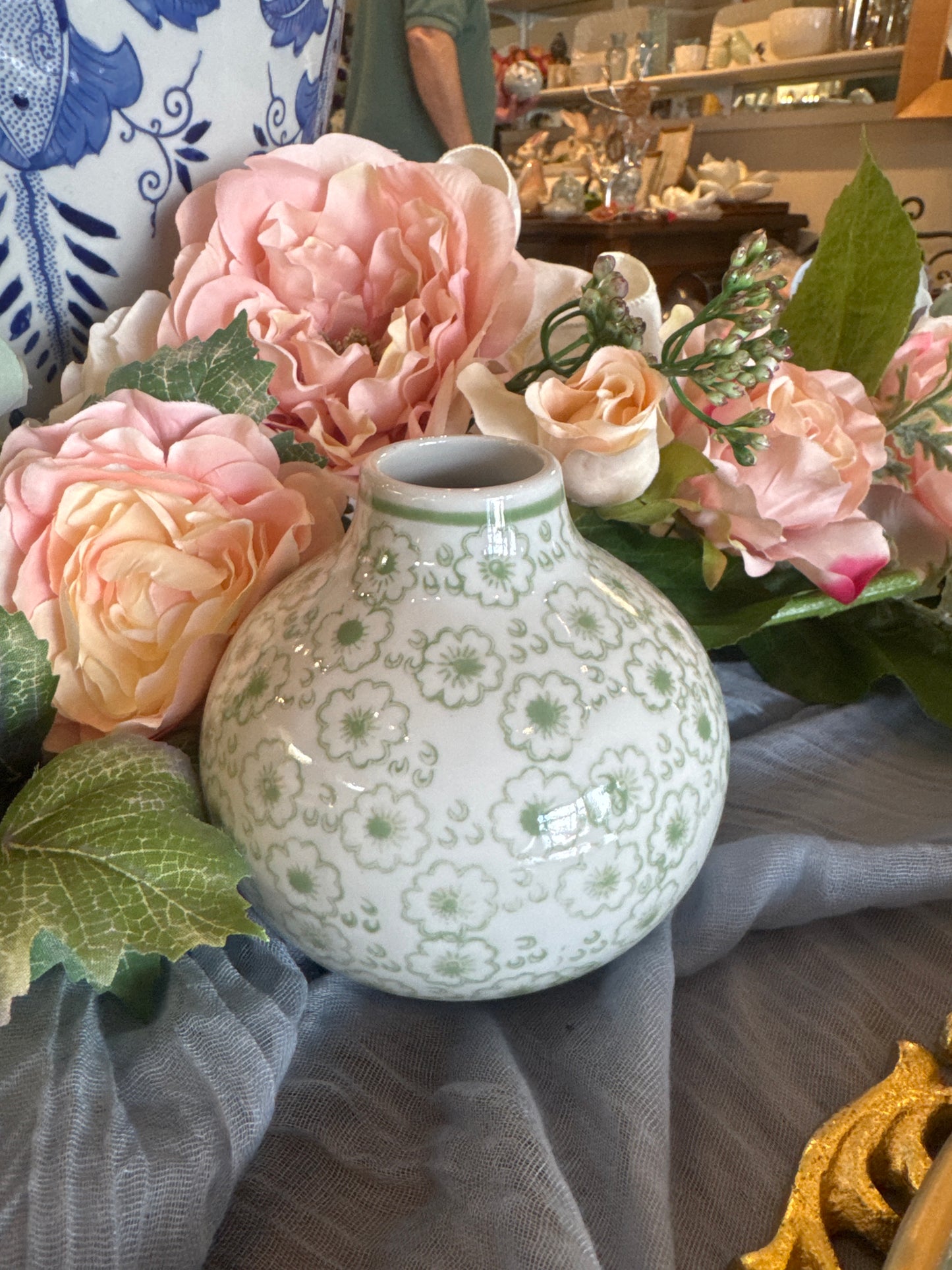 Green Bud Vases