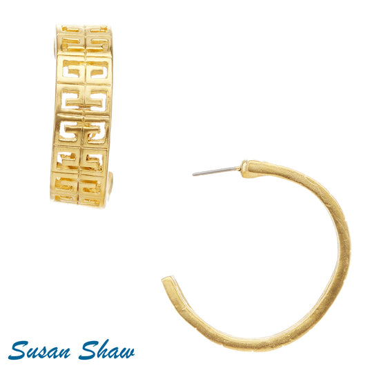 Greek Key Hoops