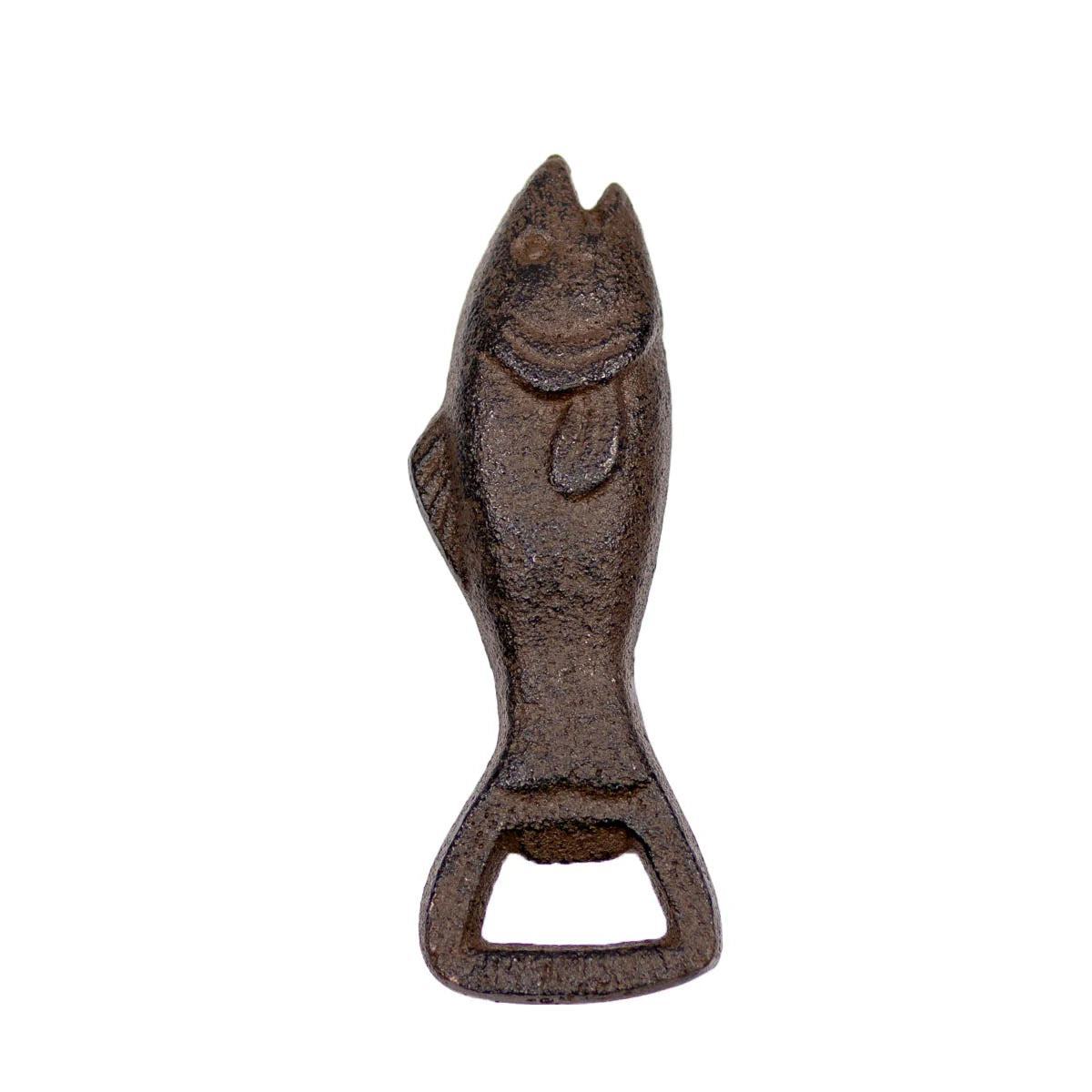 Gone Fishin' Bottle Opener Antique Brown