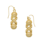 XO Wire Drop Earrings