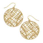 Handcast Gold Filigree Earrings