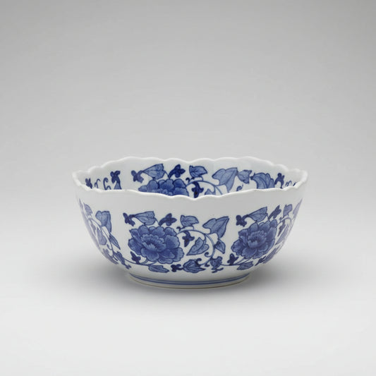 Blue and White Canton 8" Bowl