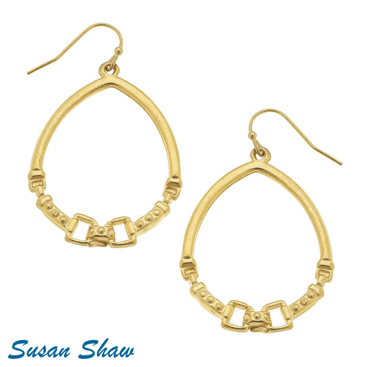 Oval Horse Bit Earrings