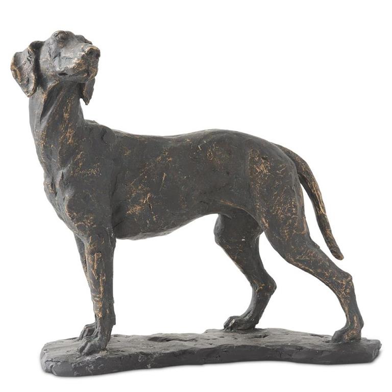 Bronzed Standing Dog