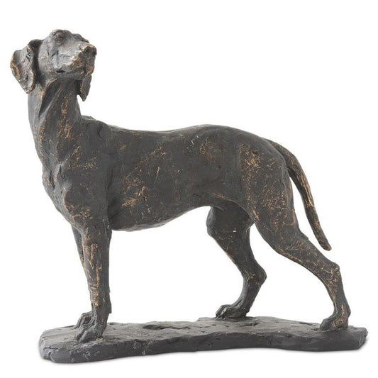 Bronzed Standing Dog