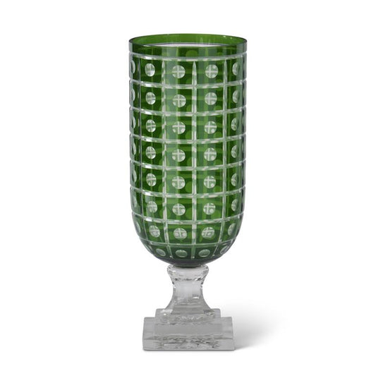 Green Optic Tall Vase