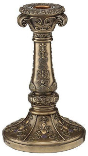 Veronese Classic Baroque Bronzed Candlesticks, set of 2