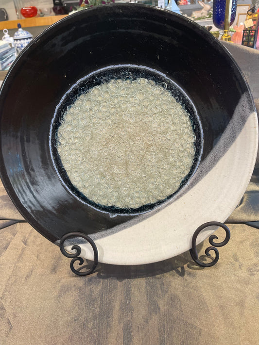 Dock 6 12" Black & White Serving Bowl