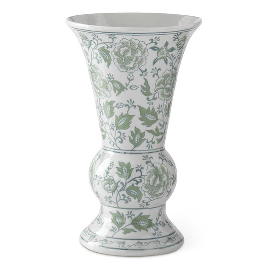 Large green and white oriental Vase