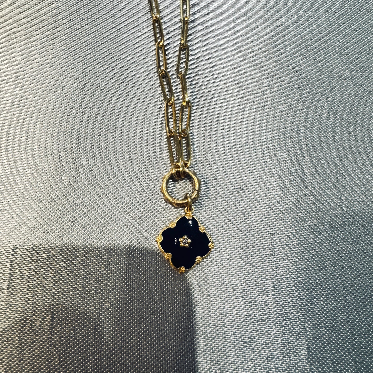 Blue Enameled Clover