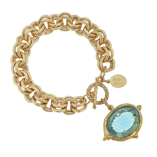 Venetian Glass Bee Bracelet