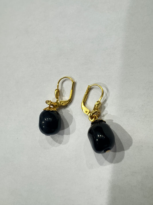 Ebony Bead Earrings
